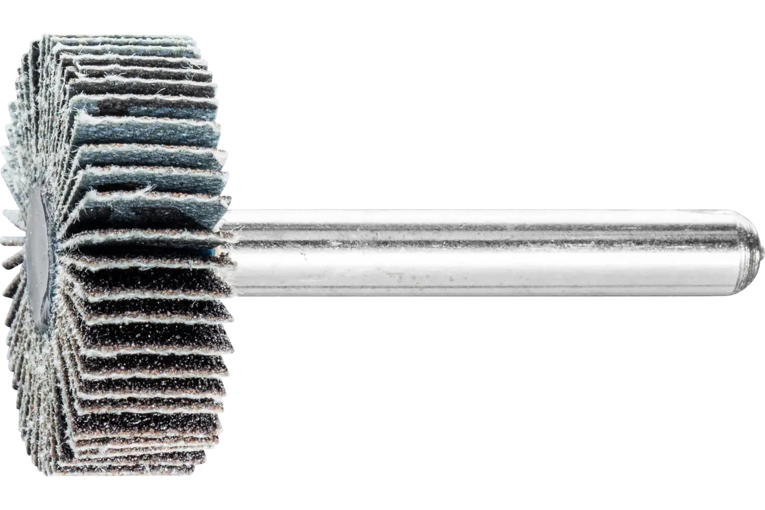 Picture of Pferd Mounted Flap Wheel, 1" X 1/2, 120 Grit, 1/4" Shank, Silicon Carbide